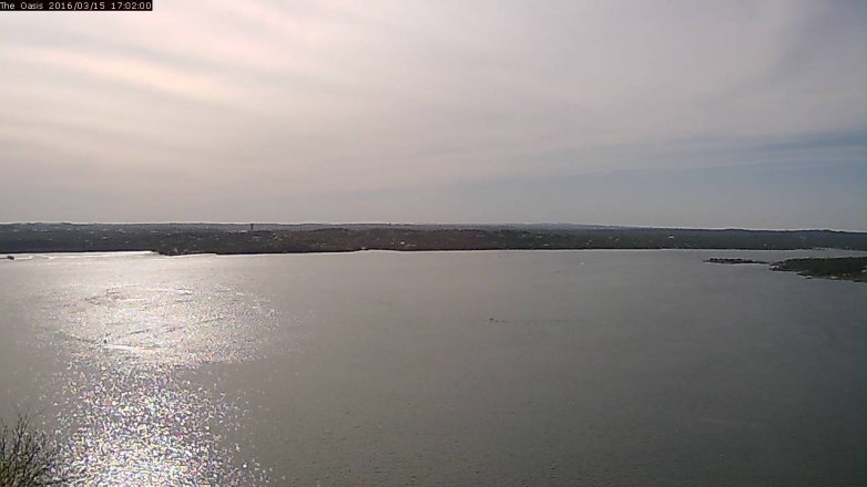 Lake Travis webcam, March 15, 2016 4:10 PM CT
