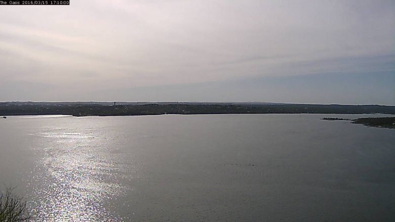 Lake Travis webcam, March 15, 2016 4:15 PM CT
