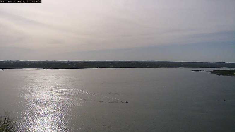 Lake Travis webcam, March 15, 2016 4:20 PM CT