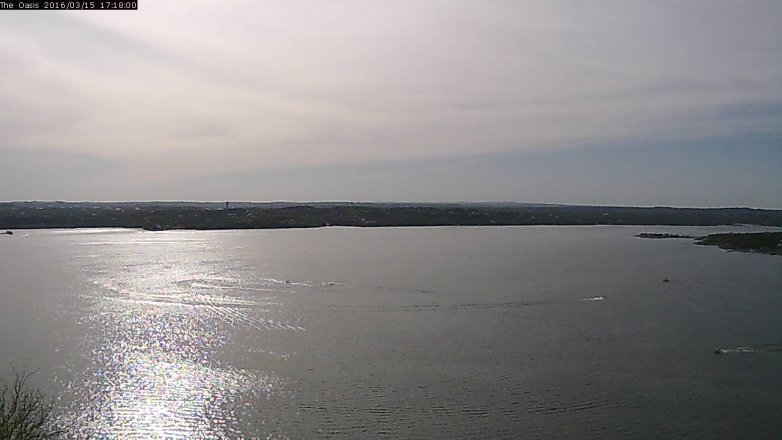 Lake Travis webcam, March 15, 2016 4:25 PM CT