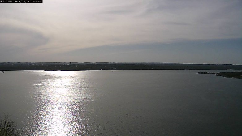 Lake Travis webcam, March 15, 2016 4:45 PM CT