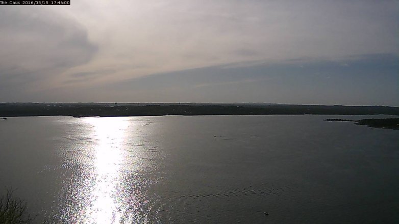 Lake Travis webcam, March 15, 2016 4:50 PM CT