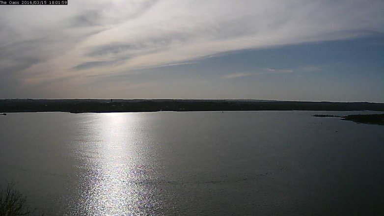Lake Travis webcam, March 15, 2016 5:10 PM CT