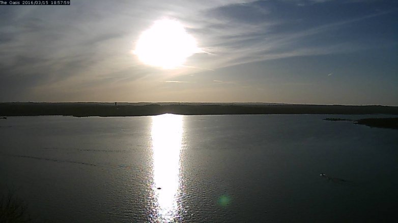 Lake Travis webcam, March 15, 2016 6:05 PM CT