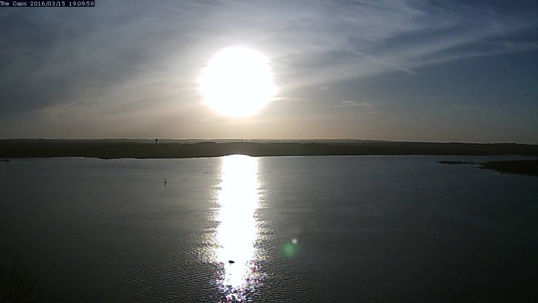 Lake Travis webcam, March 15, 2016 6:15 PM CT