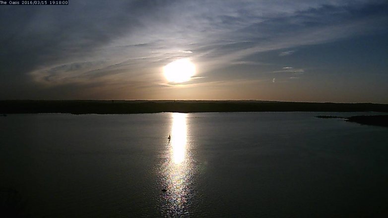 Lake Travis webcam, March 15, 2016 6:25 PM CT