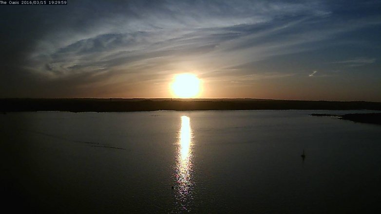Lake Travis webcam, March 15, 2016 6:35 PM CT