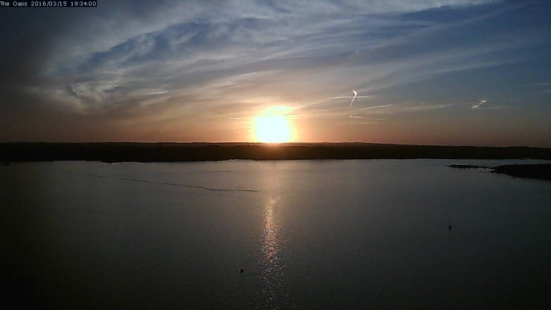 Lake Travis webcam, March 15, 2016 6:40 PM CT