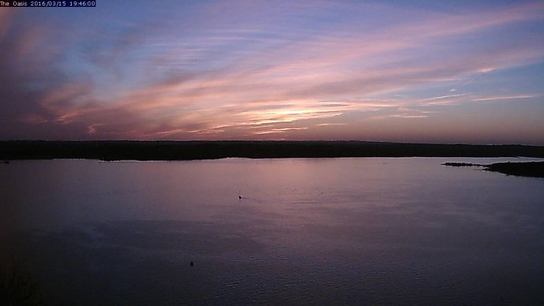 Lake Travis webcam, March 15, 2016 6:55 PM CT