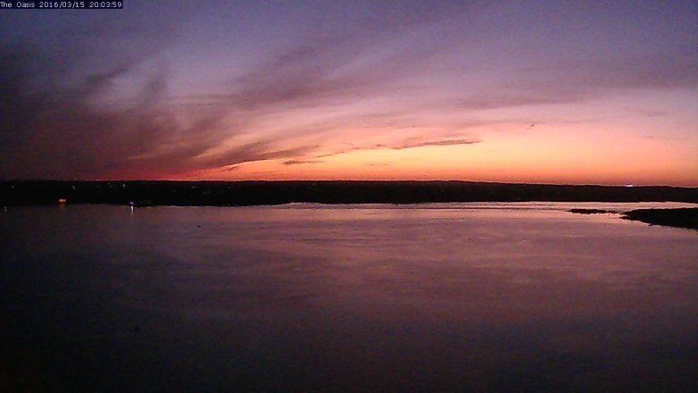 Lake Travis webcam, March 15, 2016 7:10 PM CT