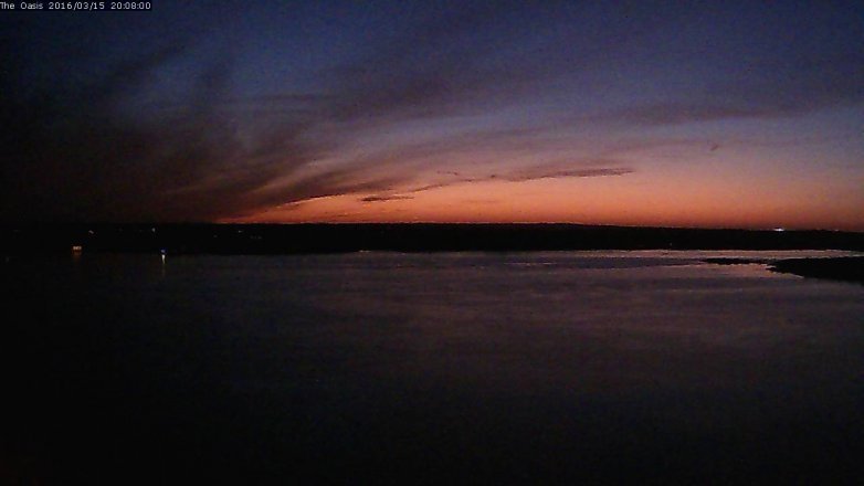 Lake Travis webcam, March 15, 2016 7:15 PM CT