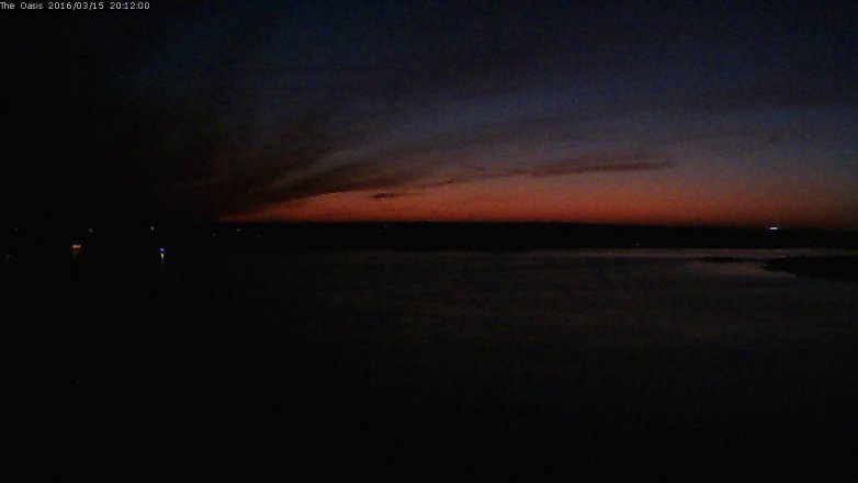 Lake Travis webcam, March 15, 2016 7:20 PM CT