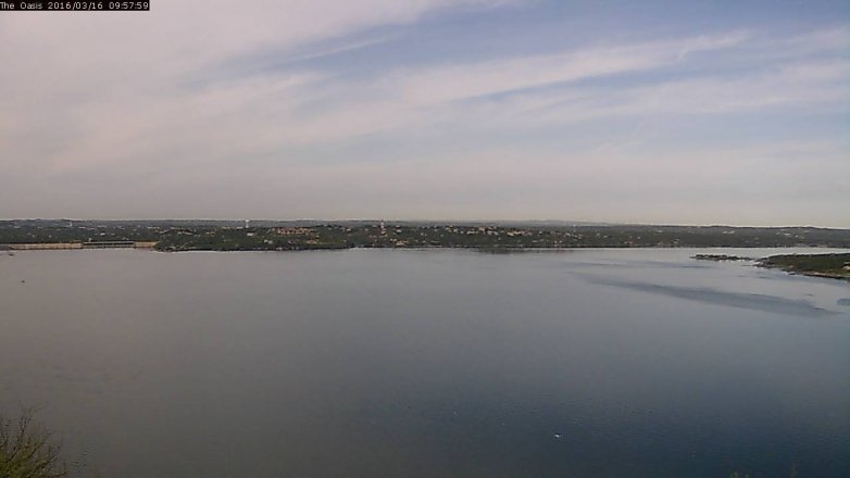Lake Travis webcam, March 16, 2016 9:05 AM CT