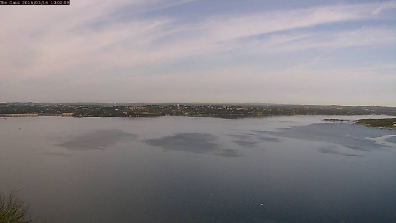 Lake Travis webcam, March 16, 2016 9:10 AM CT
