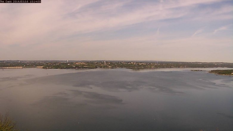 Lake Travis webcam, March 16, 2016 9:20 AM CT