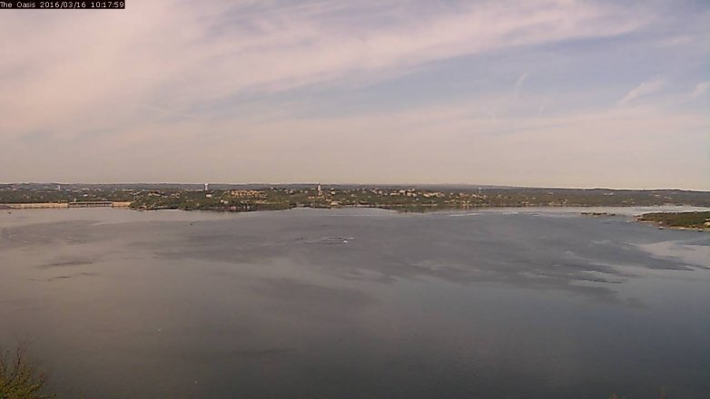 Lake Travis webcam, March 16, 2016 9:25 AM CT