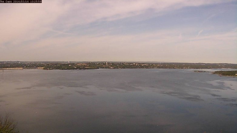 Lake Travis webcam, March 16, 2016 9:35 AM CT
