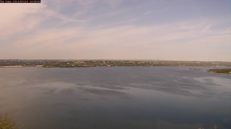 Lake Travis webcam, March 16, 2016 9:45 AM CT