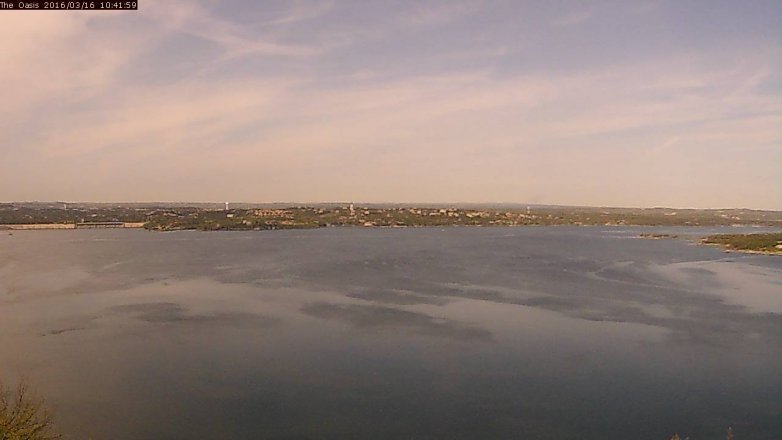 Lake Travis webcam, March 16, 2016 9:50 AM CT