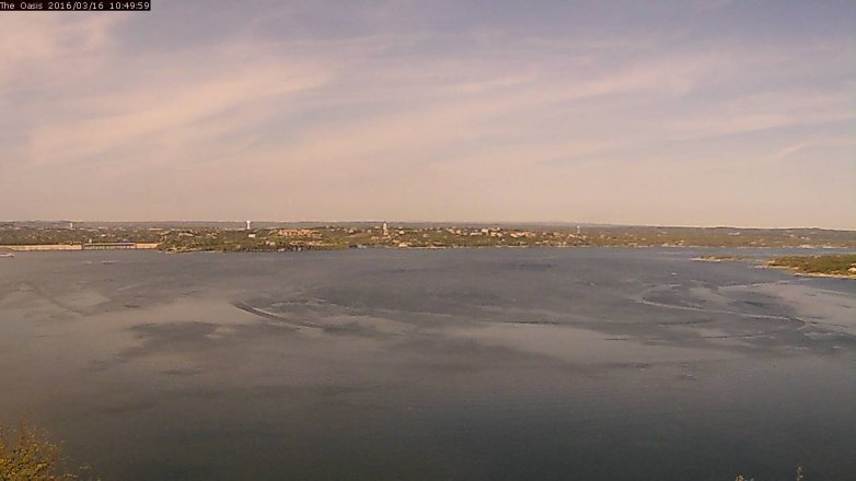 Lake Travis webcam, March 16, 2016 9:55 AM CT
