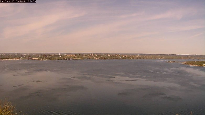 Lake Travis webcam, March 16, 2016 10:00 AM CT