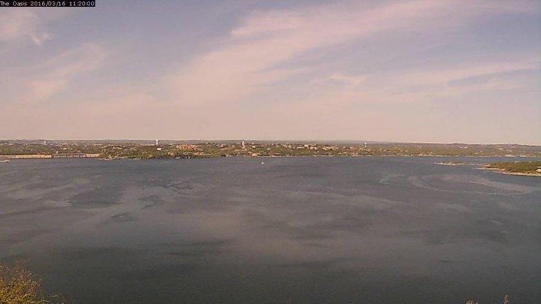 Lake Travis webcam, March 16, 2016 10:25 AM CT