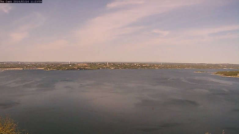Lake Travis webcam, March 16, 2016 10:30 AM CT