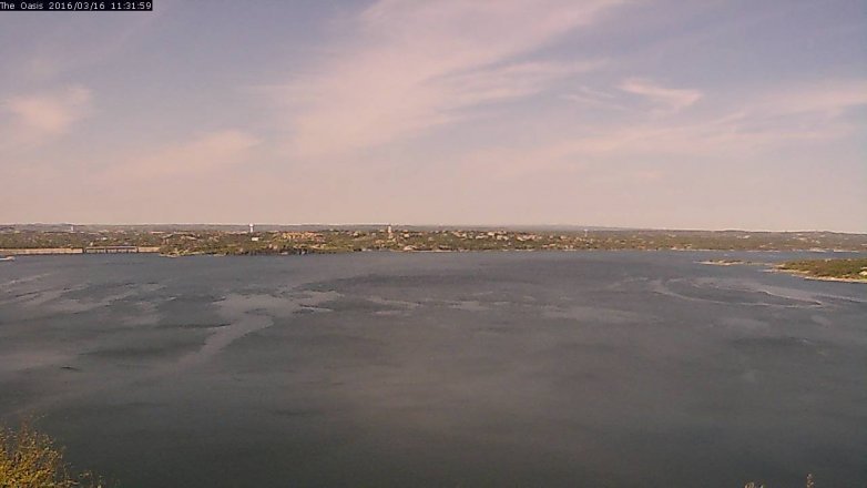 Lake Travis webcam, March 16, 2016 10:40 AM CT
