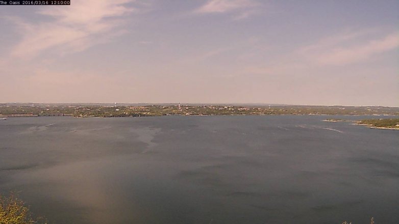 Lake Travis webcam, March 16, 2016 11:15 AM CT
