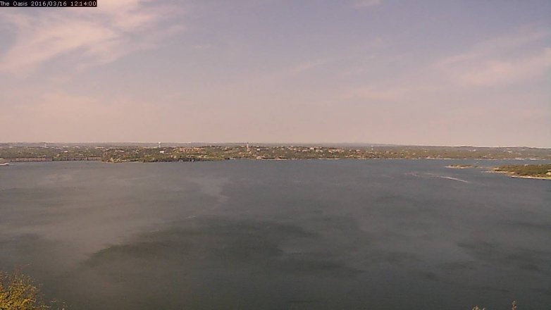 Lake Travis webcam, March 16, 2016 11:20 AM CT