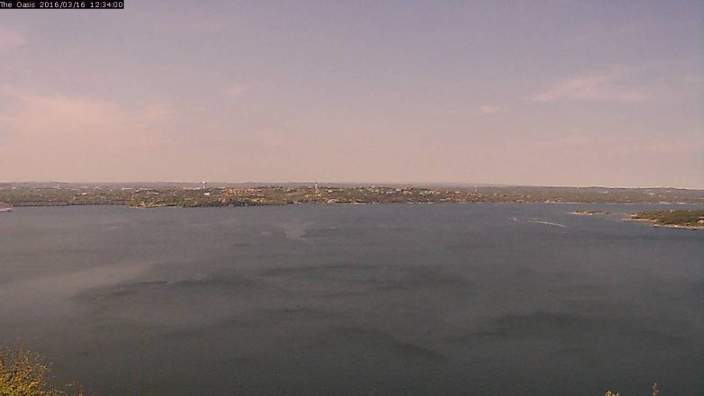 Lake Travis webcam, March 16, 2016 11:40 AM CT