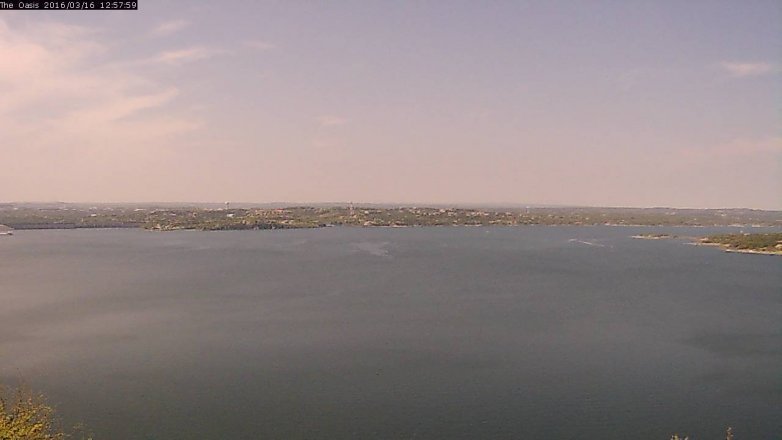 Lake Travis webcam, March 16, 2016 12:05 PM CT