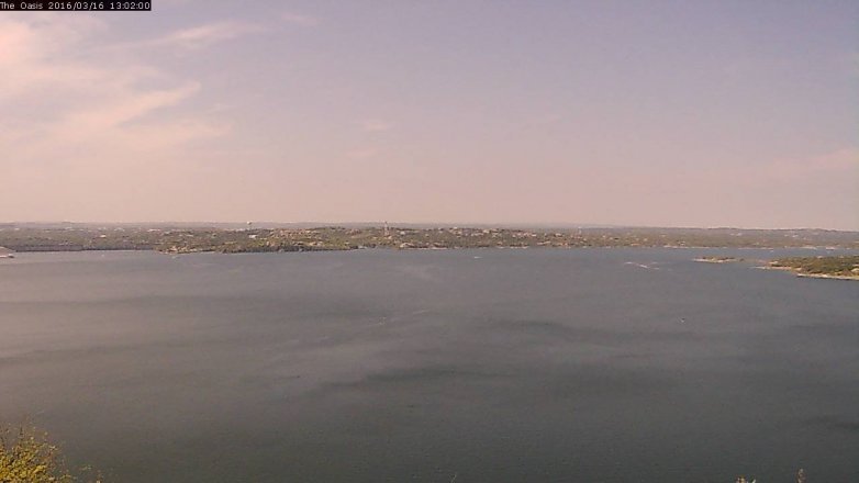 Lake Travis webcam, March 16, 2016 12:10 PM CT