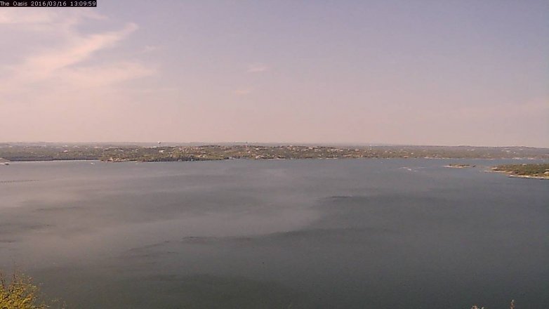 Lake Travis webcam, March 16, 2016 12:15 PM CT