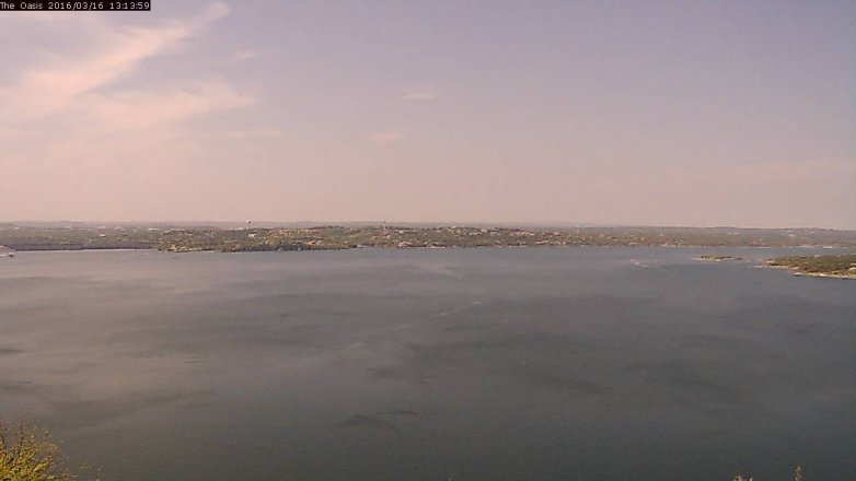 Lake Travis webcam, March 16, 2016 12:20 PM CT