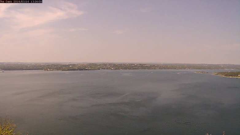 Lake Travis webcam, March 16, 2016 12:30 PM CT