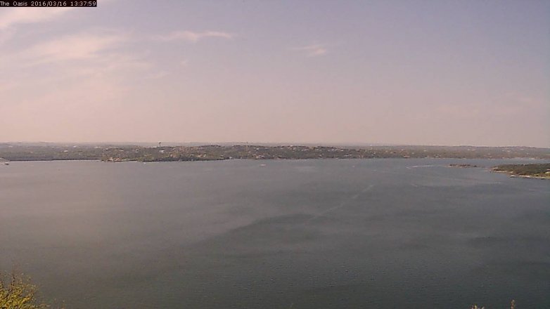 Lake Travis webcam, March 16, 2016 12:45 PM CT
