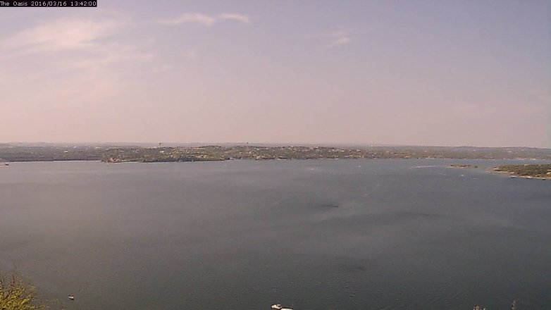 Lake Travis webcam, March 16, 2016 12:50 PM CT