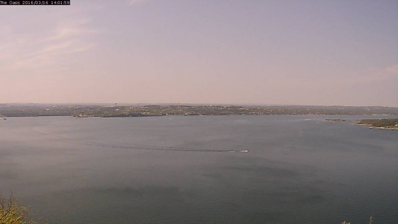 Lake Travis webcam, March 16, 2016 1:10 PM CT