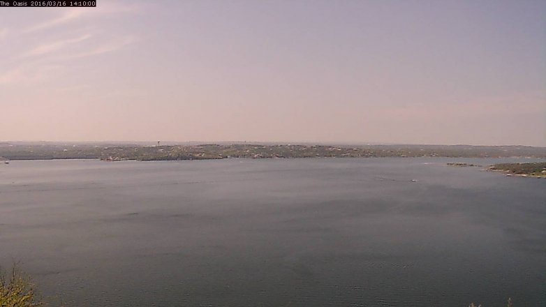 Lake Travis webcam, March 16, 2016 1:15 PM CT