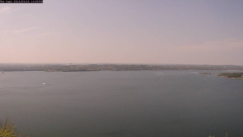 Lake Travis webcam, March 16, 2016 1:30 PM CT