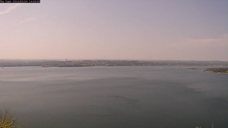 Lake Travis webcam, March 16, 2016 1:50 PM CT