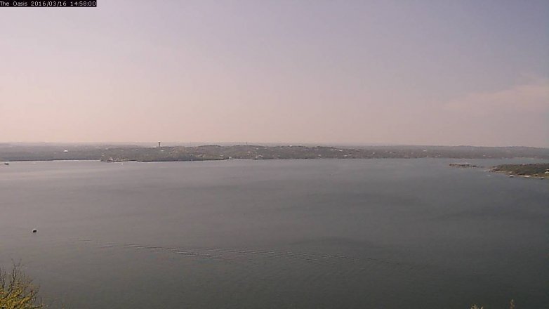 Lake Travis webcam, March 16, 2016 2:05 PM CT