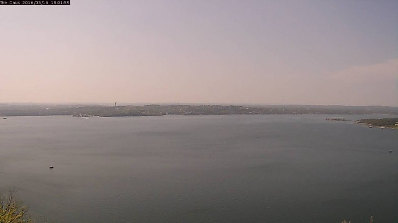 Lake Travis webcam, March 16, 2016 2:10 PM CT