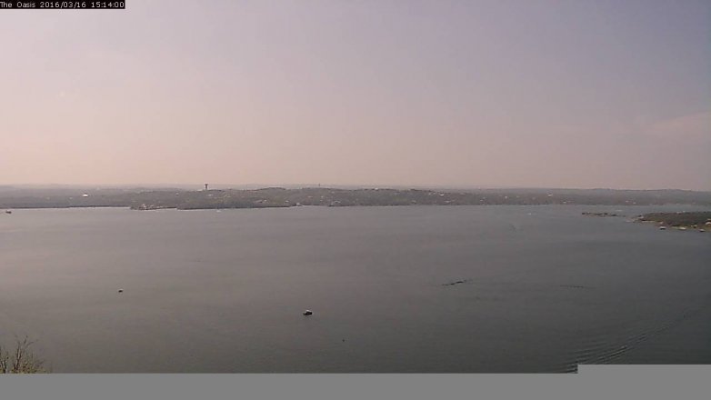 Lake Travis webcam, March 16, 2016 2:20 PM CT