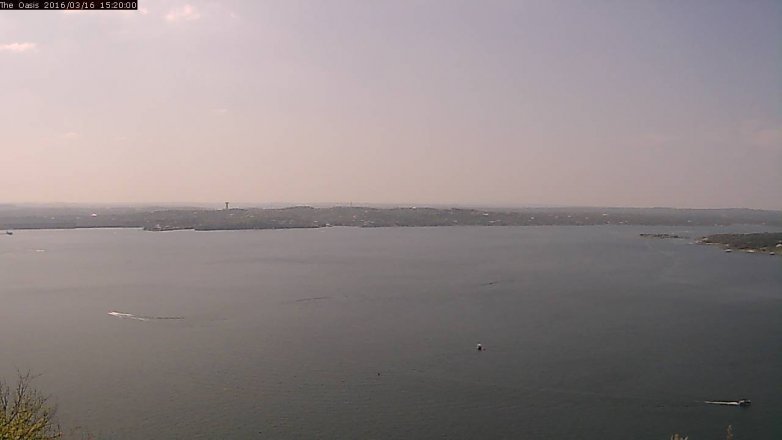 Lake Travis webcam, March 16, 2016 2:25 PM CT