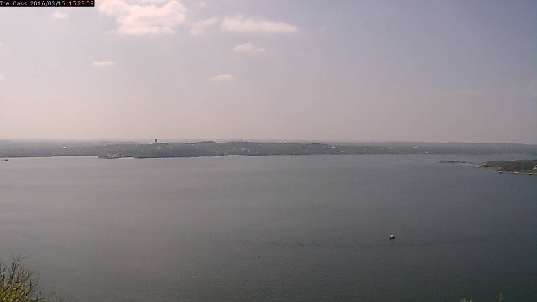 Lake Travis webcam, March 16, 2016 2:30 PM CT