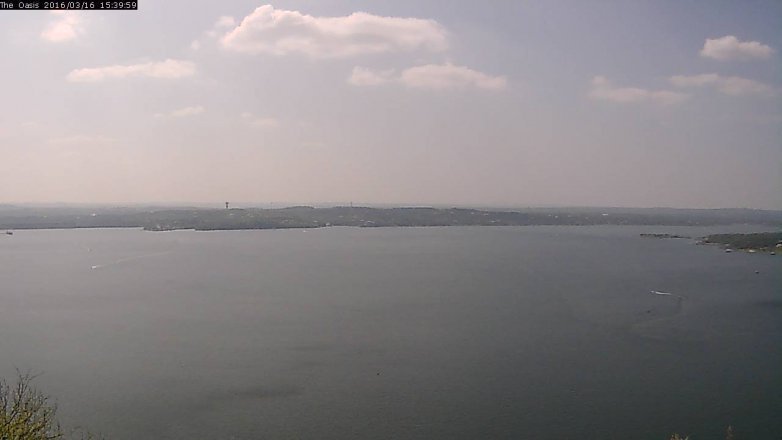 Lake Travis webcam, March 16, 2016 2:45 PM CT