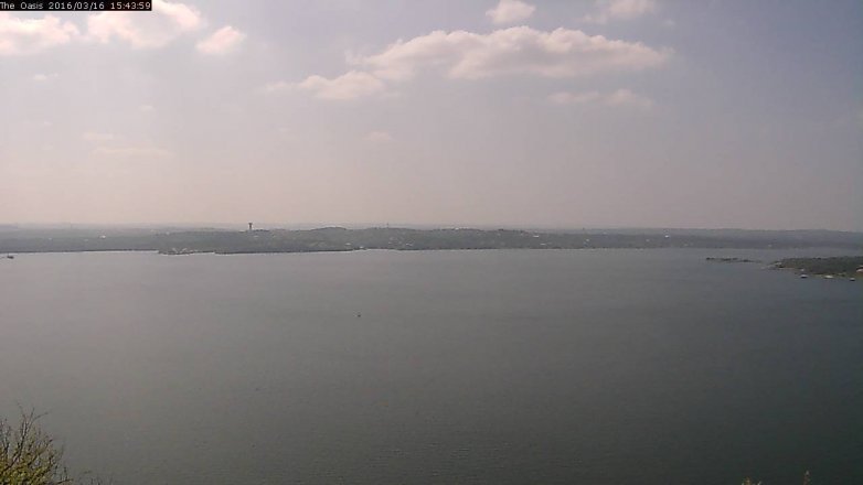 Lake Travis webcam, March 16, 2016 2:50 PM CT