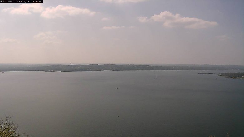 Lake Travis webcam, March 16, 2016 2:55 PM CT
